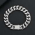 Brushed Cuban stainless steel bracelet