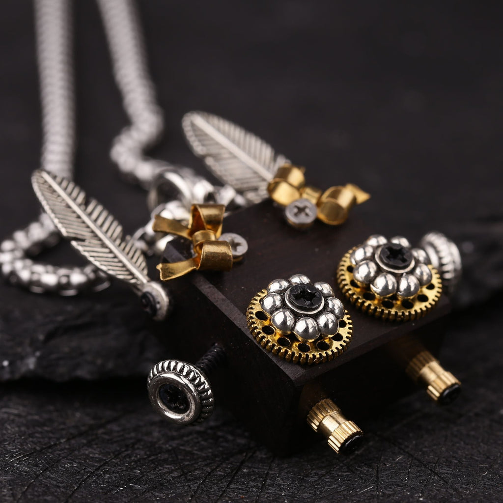 Artisan Feathered Robot Necklace