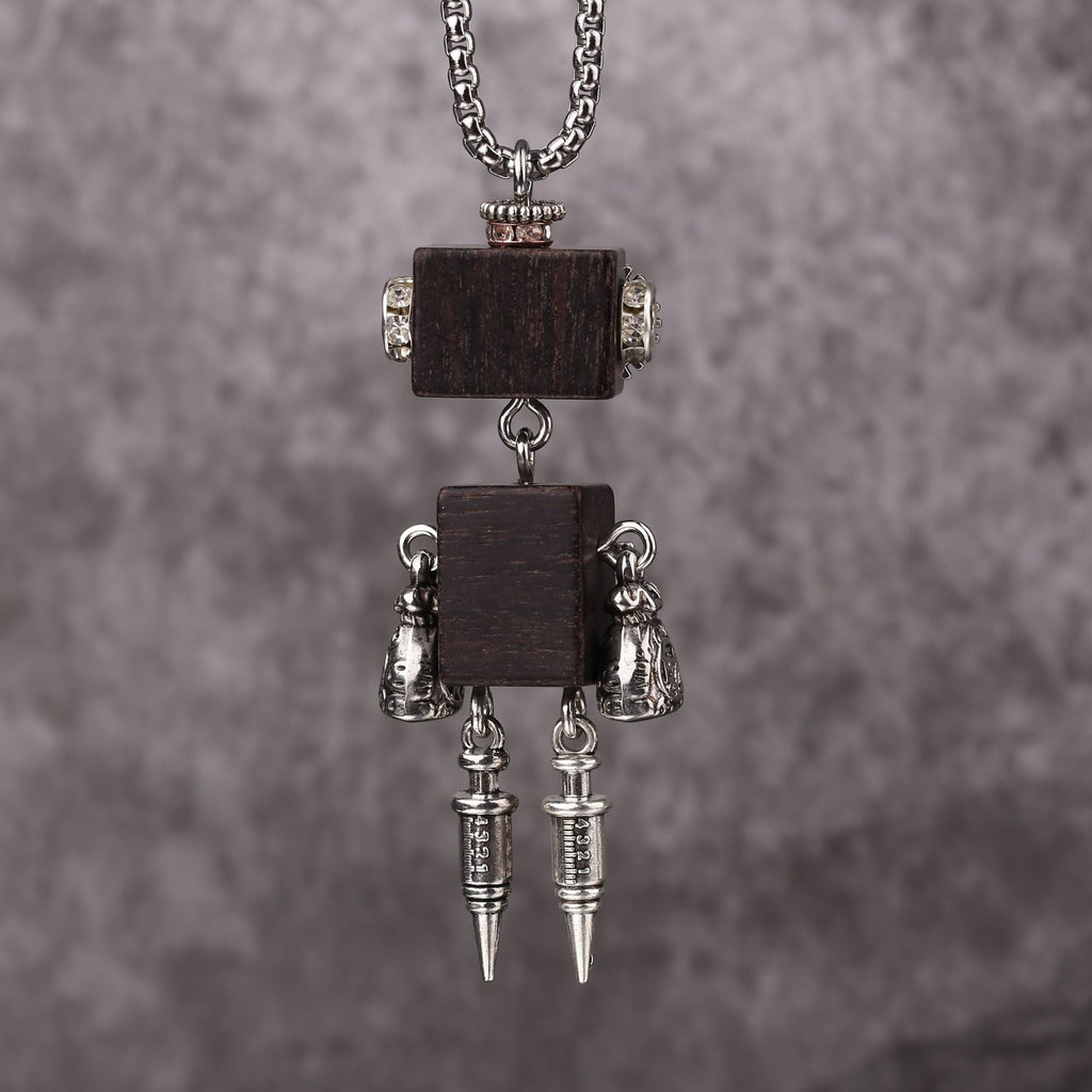 Artisan Mystic Eye Robot Necklace