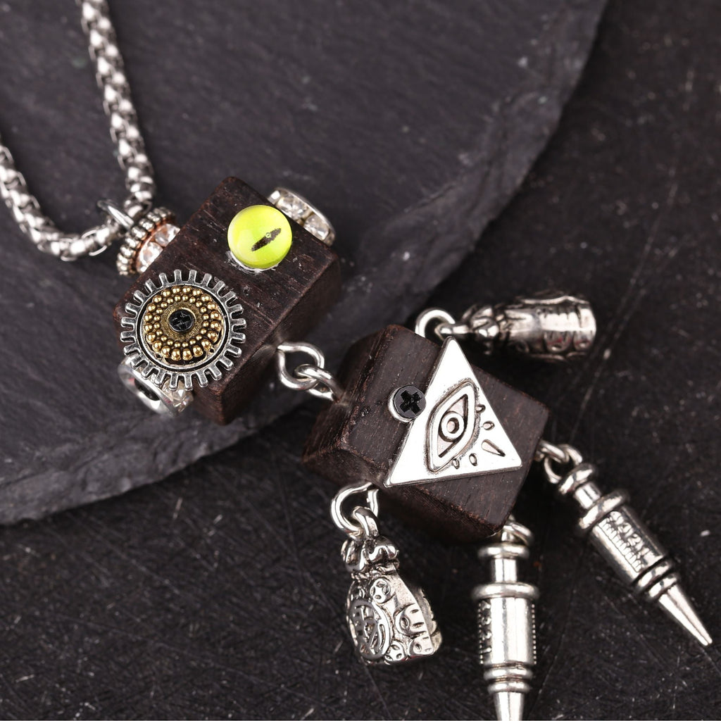 Artisan Mystic Eye Robot Necklace