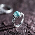 Vintage Western Turquoise 925 Sterling Silver Ring