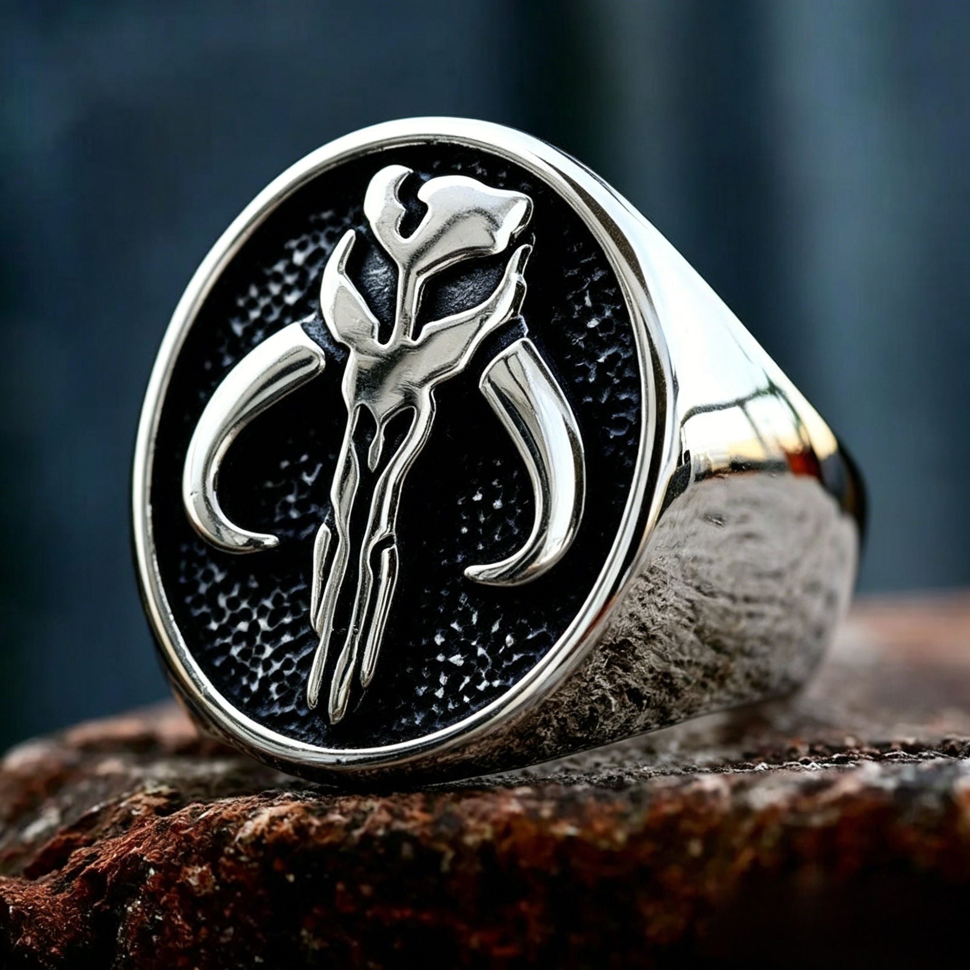 Mythosaur Skull Sigil Stainless Steel Ring