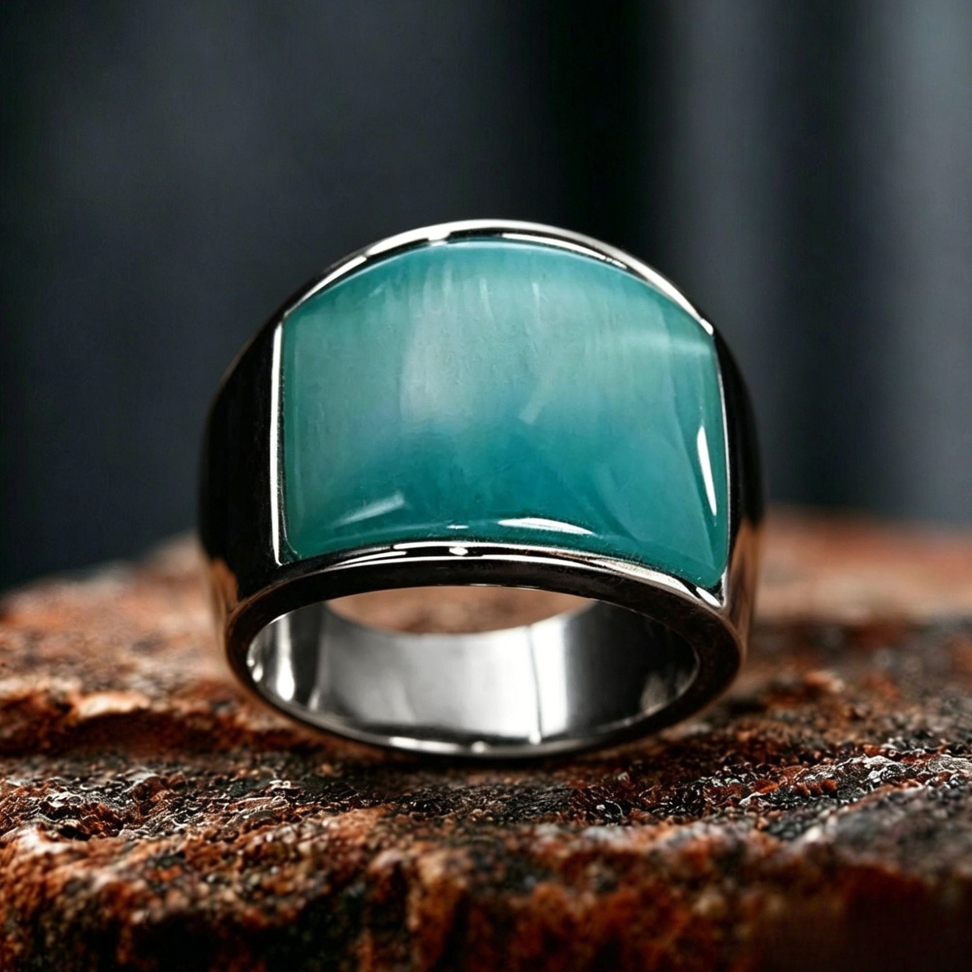 Aurora Stainless Steel Ring