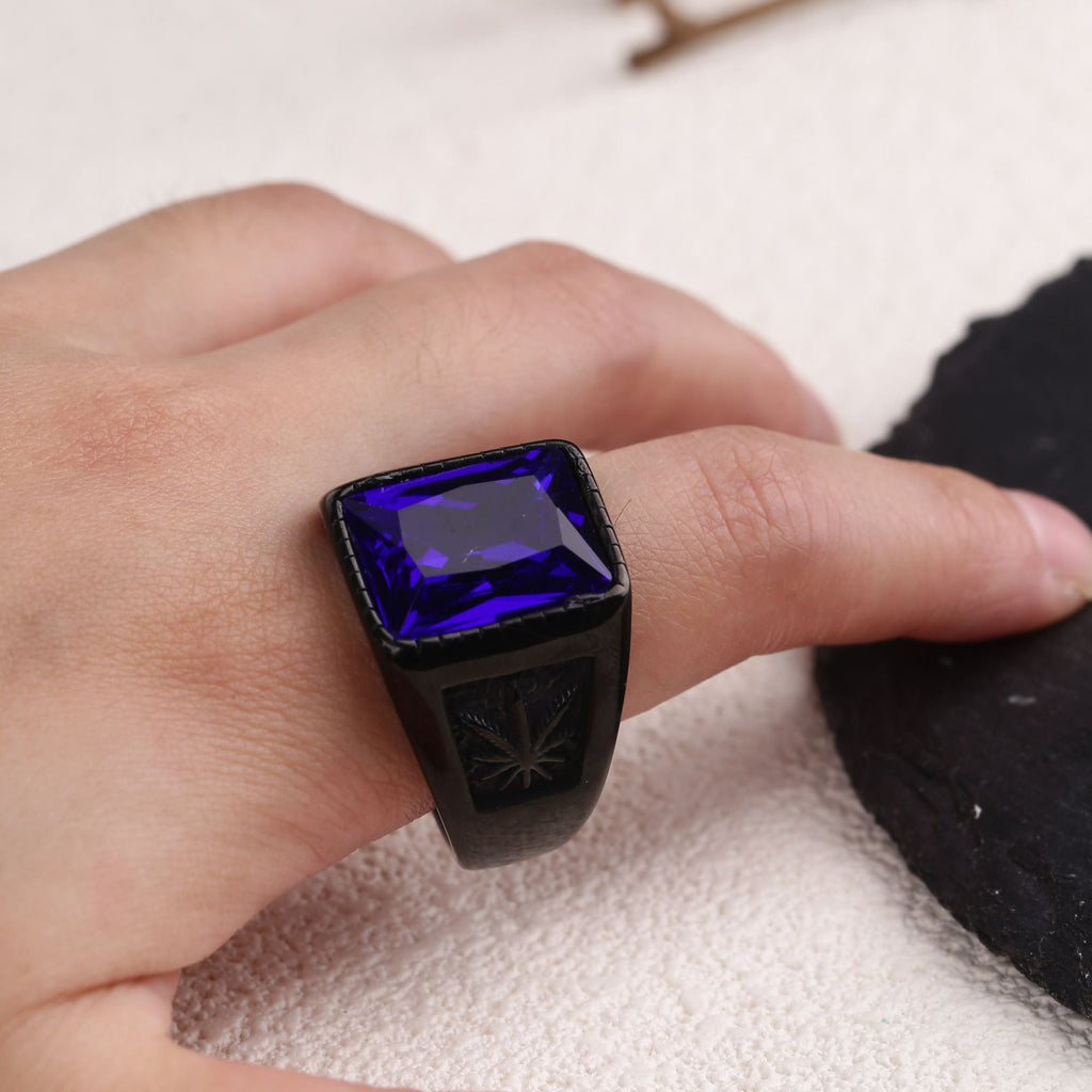 Maple Leaf Stainless Steel Ring