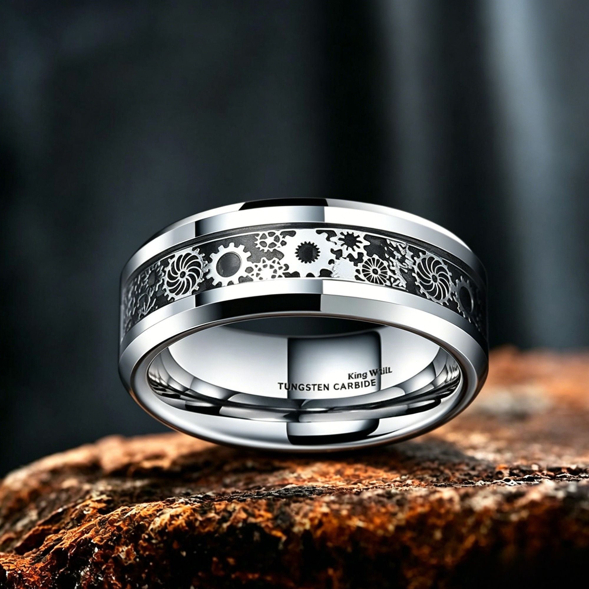 Mechanical Gear Stainless Steel Ring