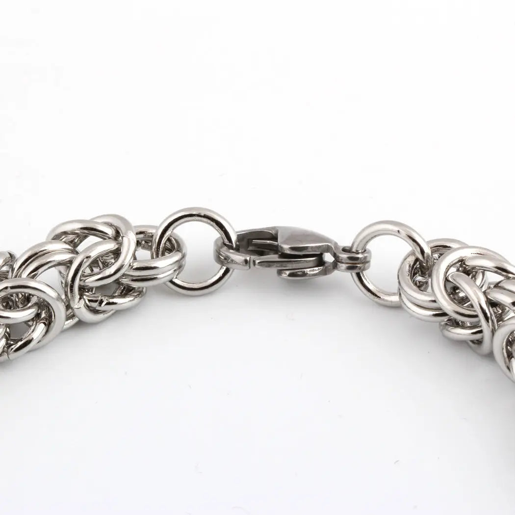 Byzantine Link Stainless Steel Bracelet