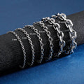 Cable Link Lobster Clasp Stainless Steel Bracelet