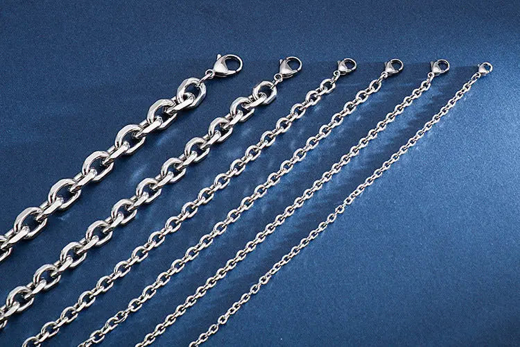 Cable Link Lobster Clasp Stainless Steel Bracelet
