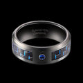 Carbon Fiber Inlay Tungsten Carbide Ring