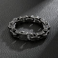 Carved Motorcycle Stainless Steel Bracelet