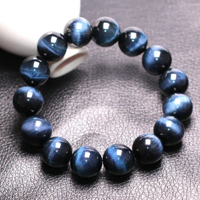 Cat-Eye Effect Tiger-Eye Stone Bead Bracelet