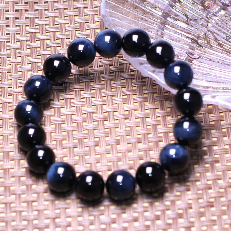 Cat-Eye Effect Tiger-Eye Stone Bead Bracelet