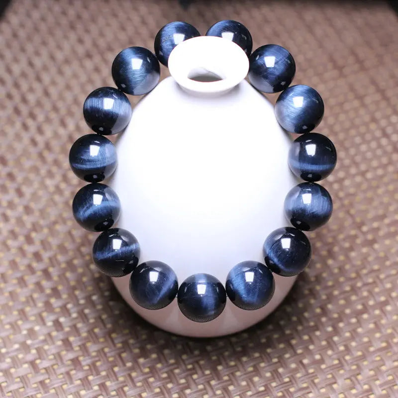Cat-Eye Effect Tiger-Eye Stone Bead Bracelet