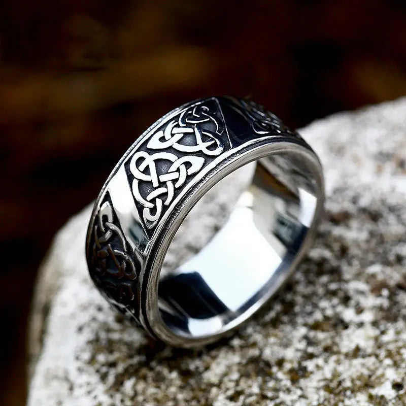Celtic Knot Stainless Steel Ring