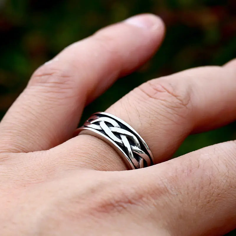 Celtic Knot Stainless Steel Ring