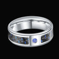 Charcoal Fiber Stainless Steel Ring