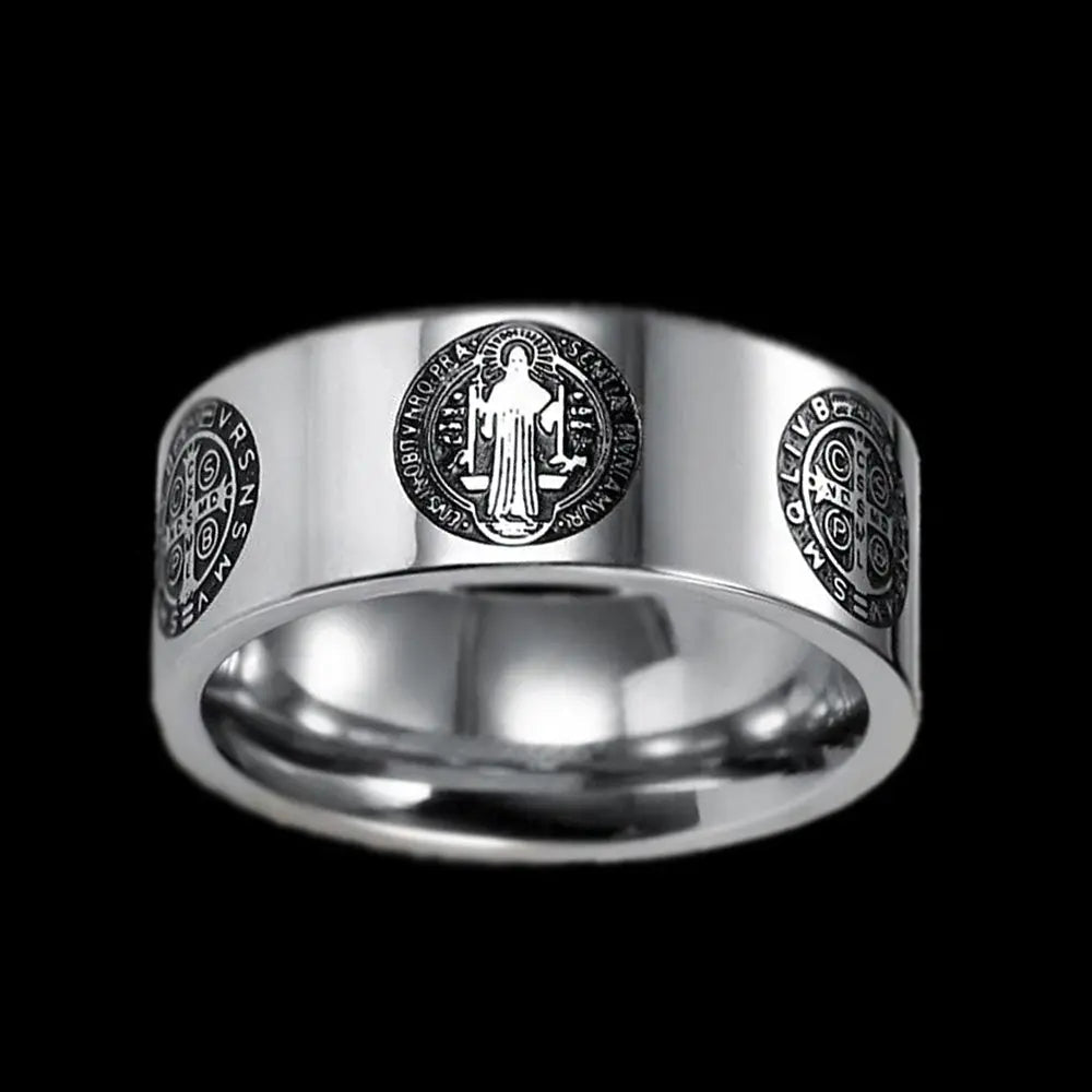 Christian Exorcism Stainless Steel Ring
