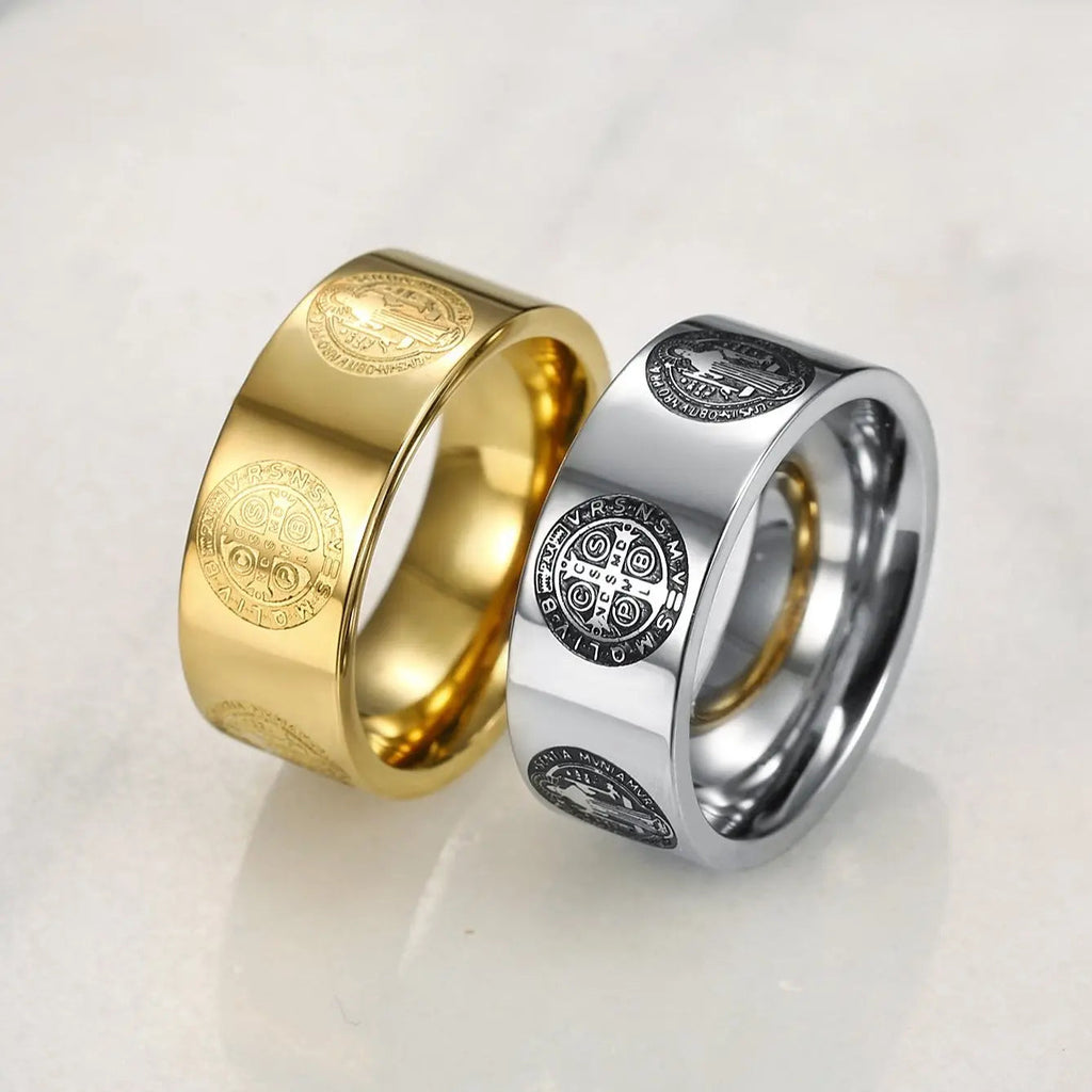 Christian Exorcism Stainless Steel Ring