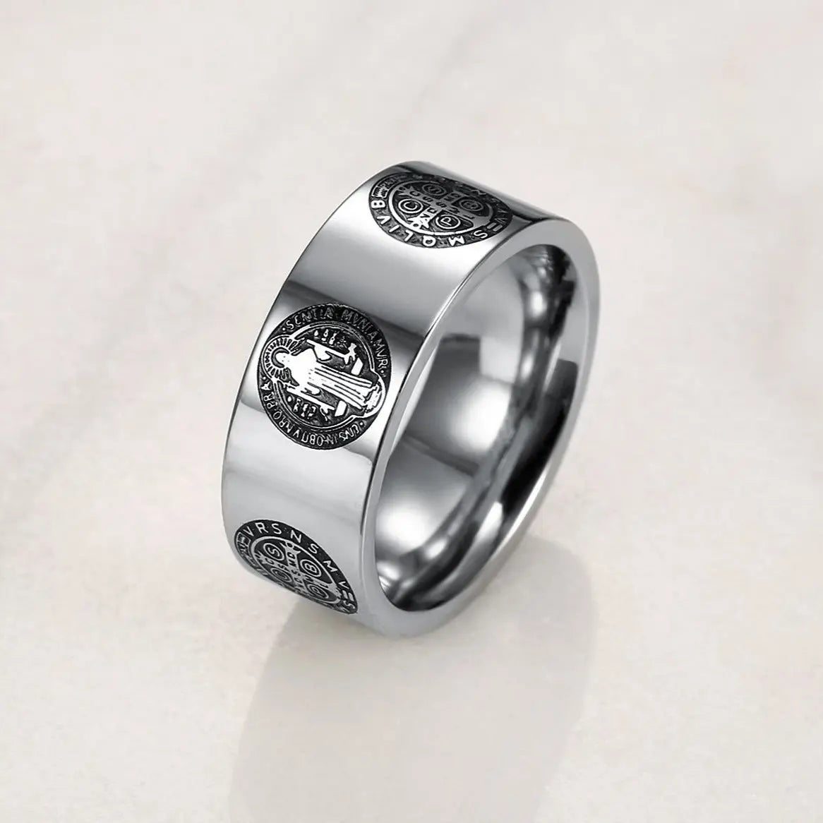 Christian Exorcism Stainless Steel Ring