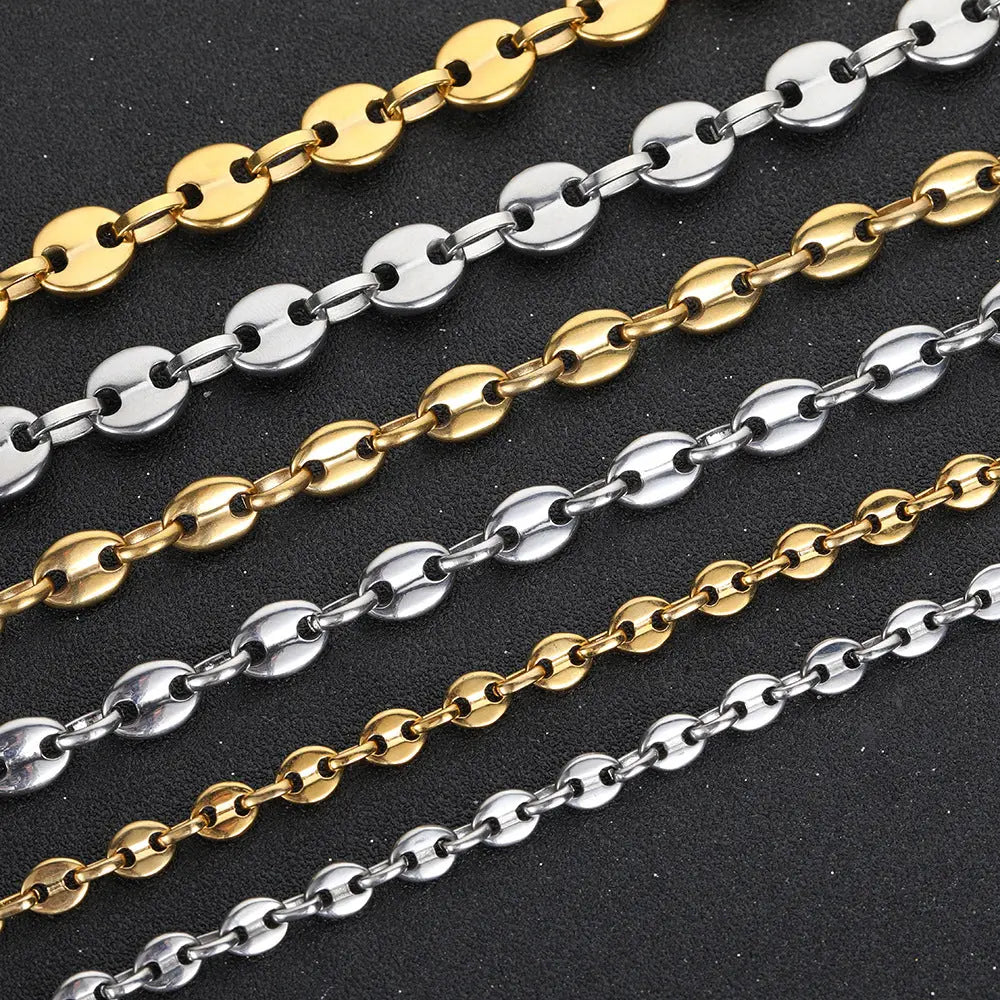 Coffee Bean Stainless Steel Chain