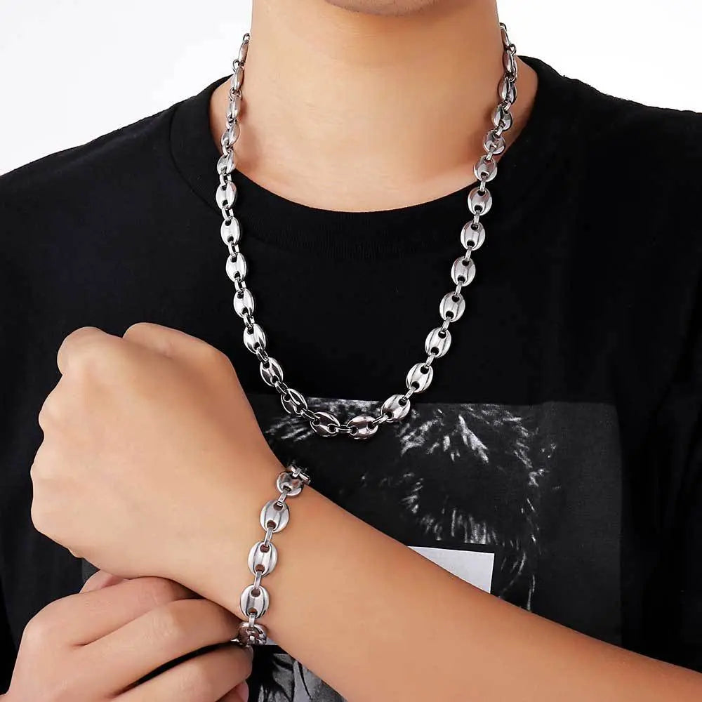 Coffee Bean Stainless Steel Chain