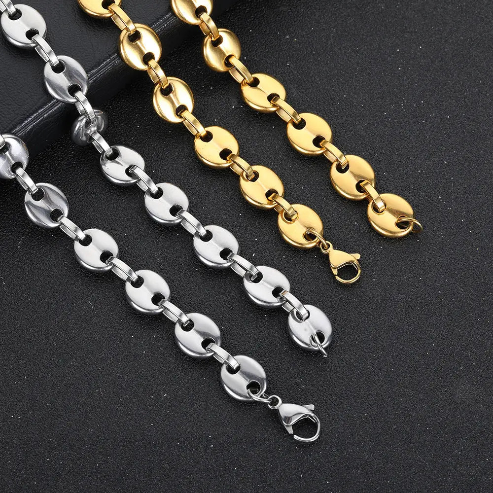 Coffee Bean Stainless Steel Chain