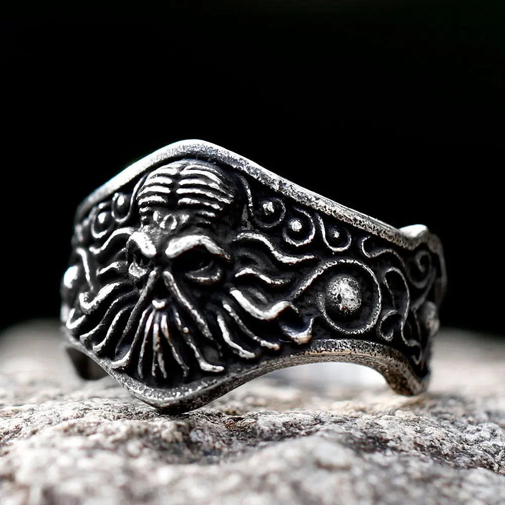 Cthulhu Sea Monster Stainless Steel Ring