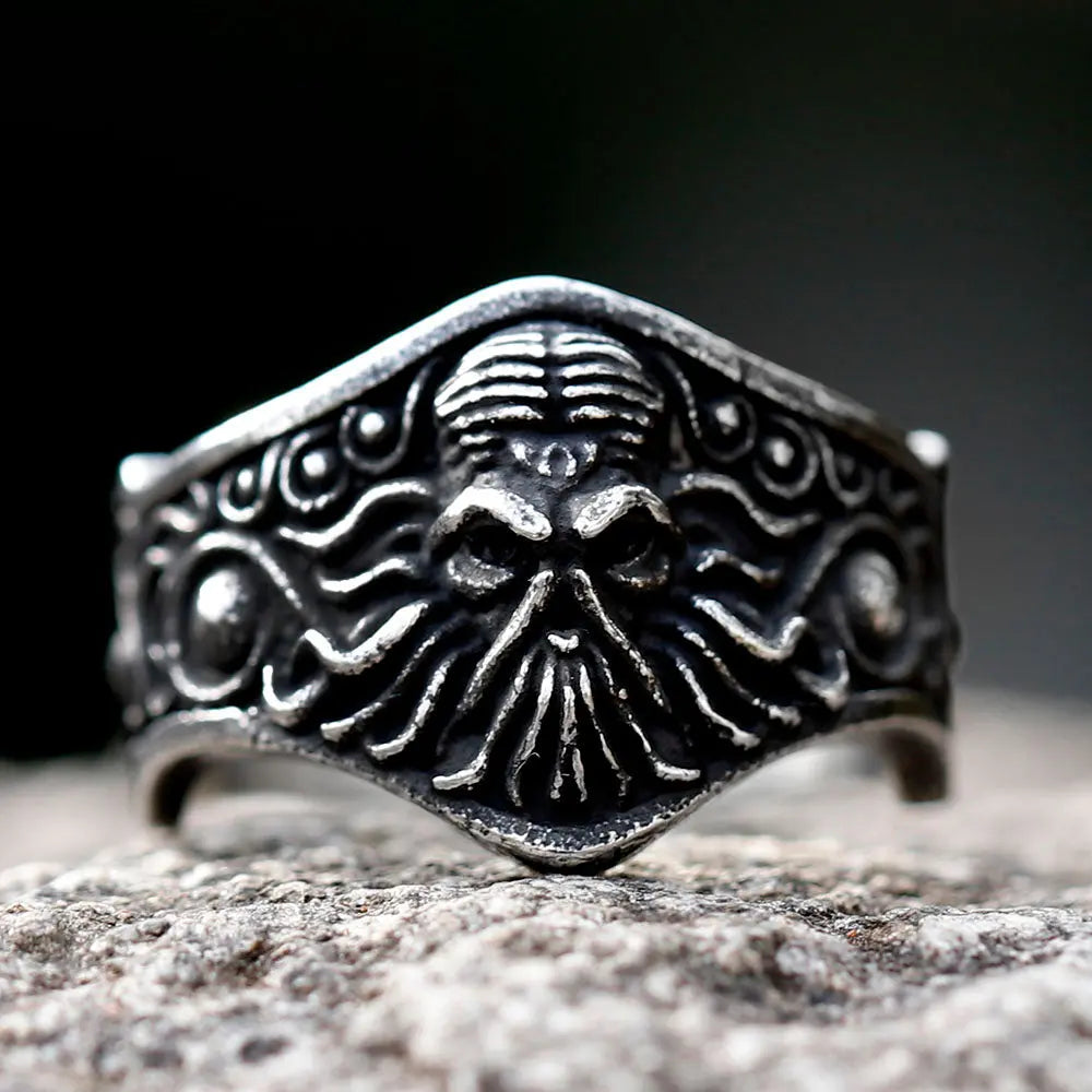 Cthulhu Sea Monster Stainless Steel Ring