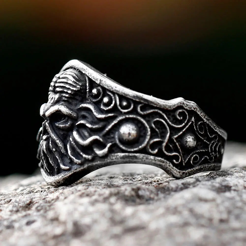 Cthulhu Sea Monster Stainless Steel Ring