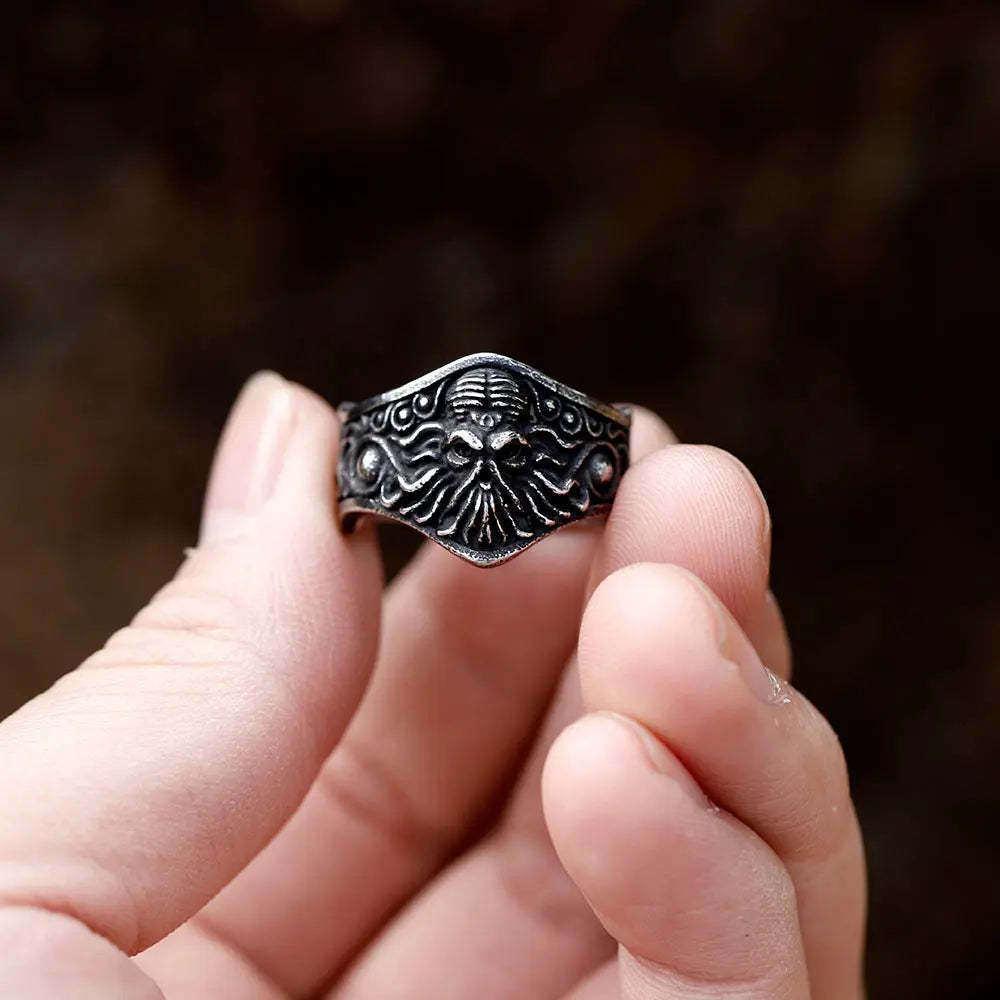 Cthulhu Sea Monster Stainless Steel Ring