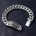 Cuban Link Cross Clasp Stainless Steel Bracelet