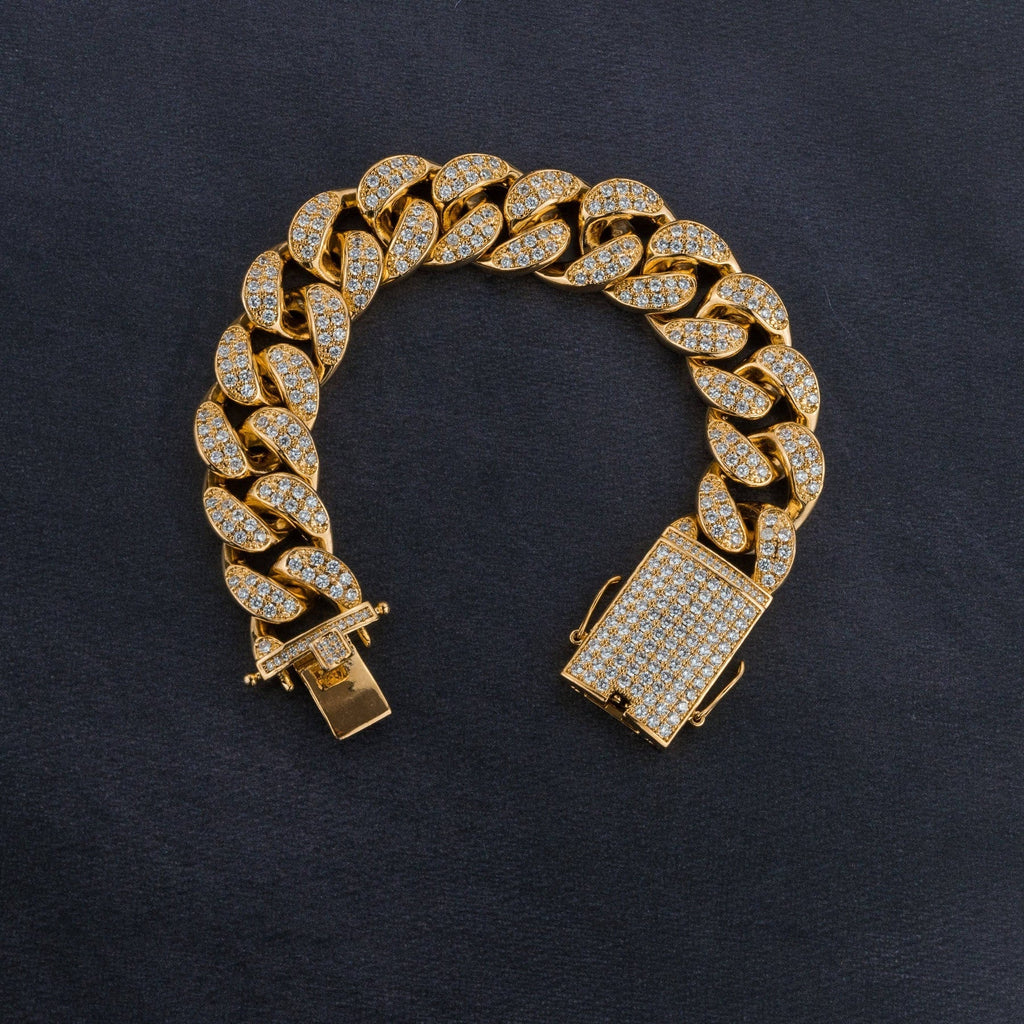 Premium 20mm Cuban Chain, Cuban Bracelet & Watch Bundle