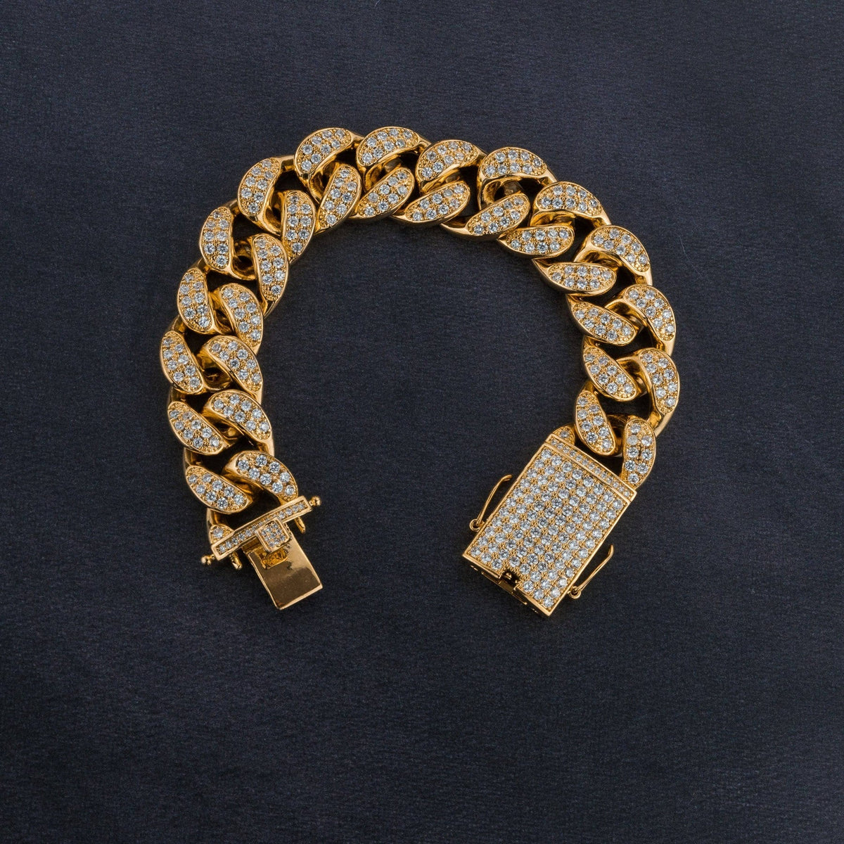 Premium 20mm Cuban Chain, Cuban Bracelet & Watch Bundle
