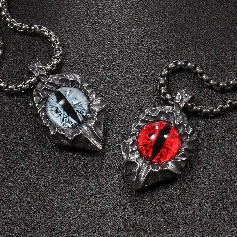 Demon Eye Stainless Steel Pendant