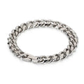 Diamond Cut Cuban Link Stainless Steel Bracelet