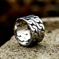 Double Chain Stainless Steel Ring