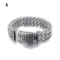 Double Layer Wheat Link Stainless Steel Bracelet