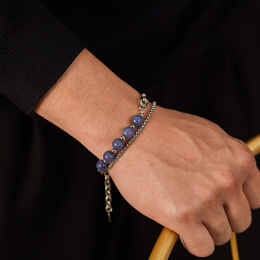 Double-Layer Chain Aventurine Bracelet