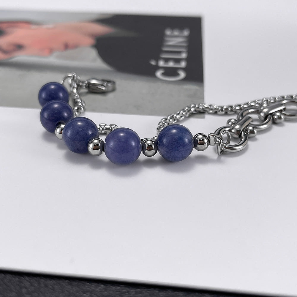 Double-Layer Chain Aventurine Bracelet