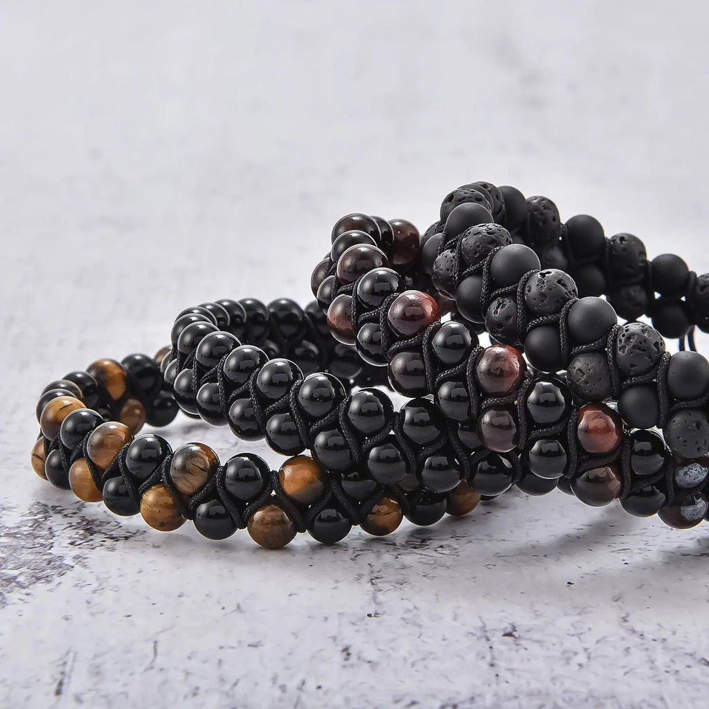 Double Weave Bead Bracelet