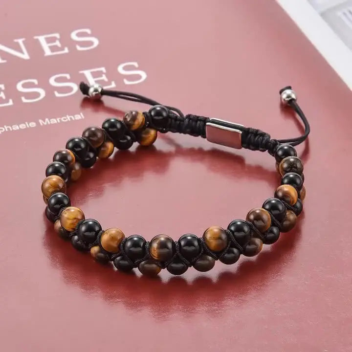 Double Weave Bead Bracelet
