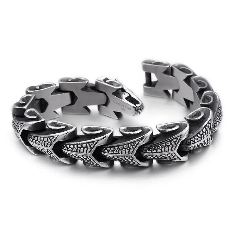 Dragon Bone Stainless Steel Bracelet