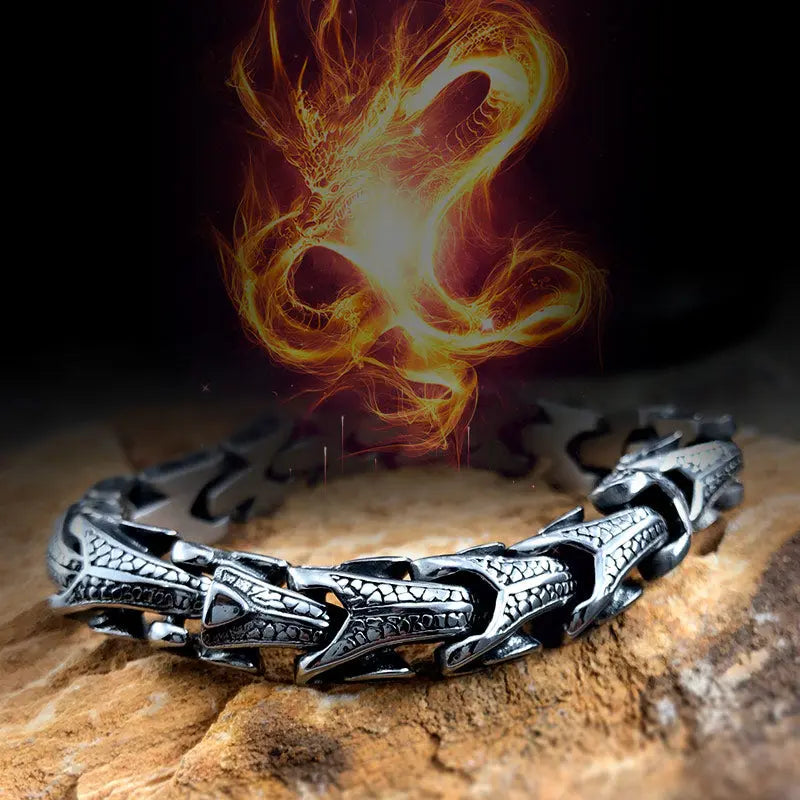Dragon Bone Stainless Steel Bracelet