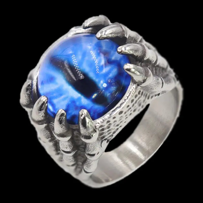 Dragon Eye Claw Stainless Steel Ring