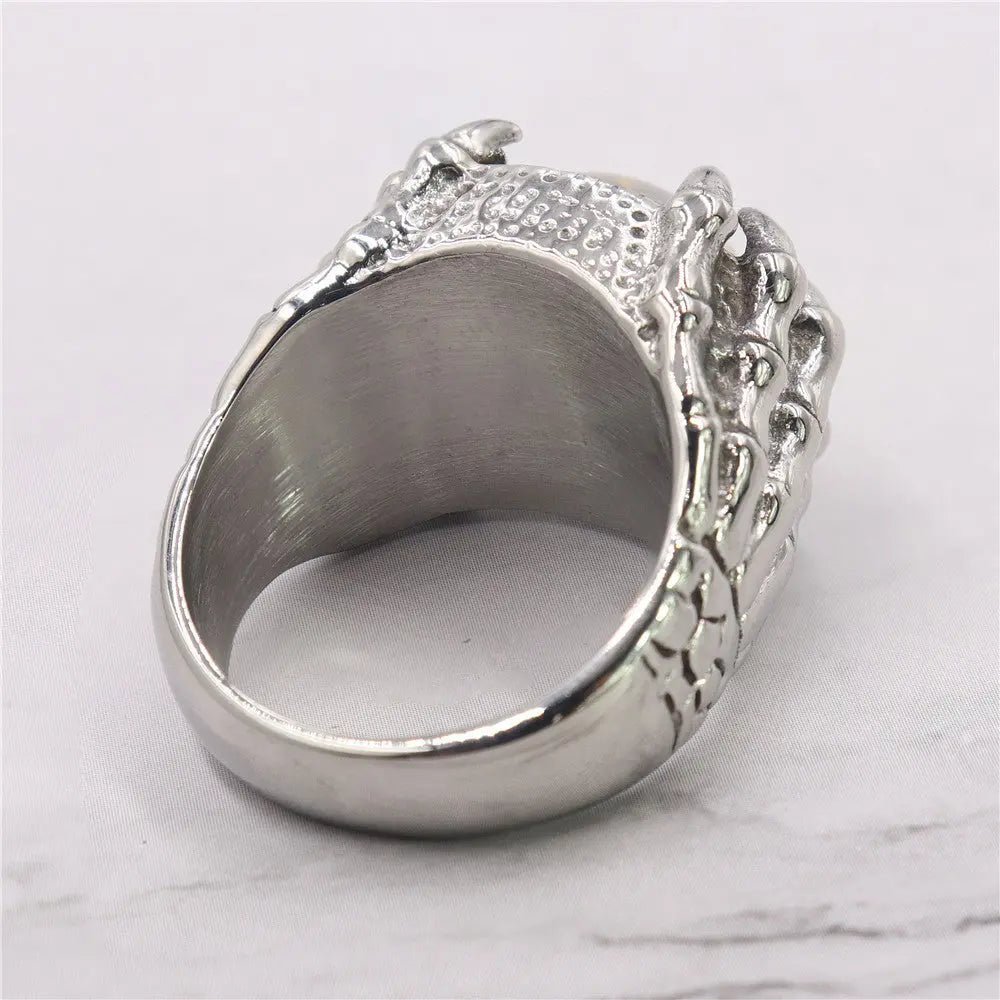 Dragon Eye Claw Stainless Steel Ring