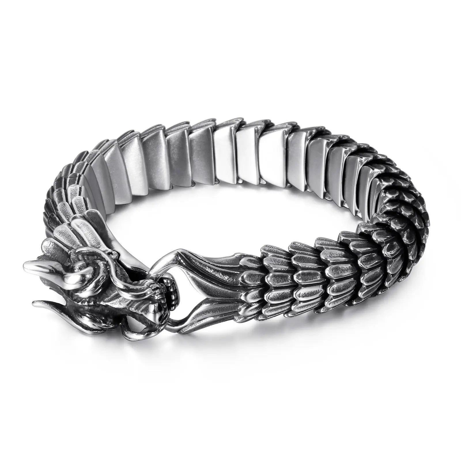 Dragon Scale Stainless Steel Bracelet