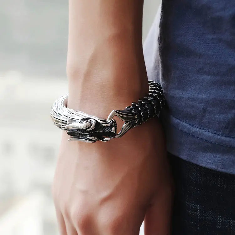 Dragon Scale Stainless Steel Bracelet