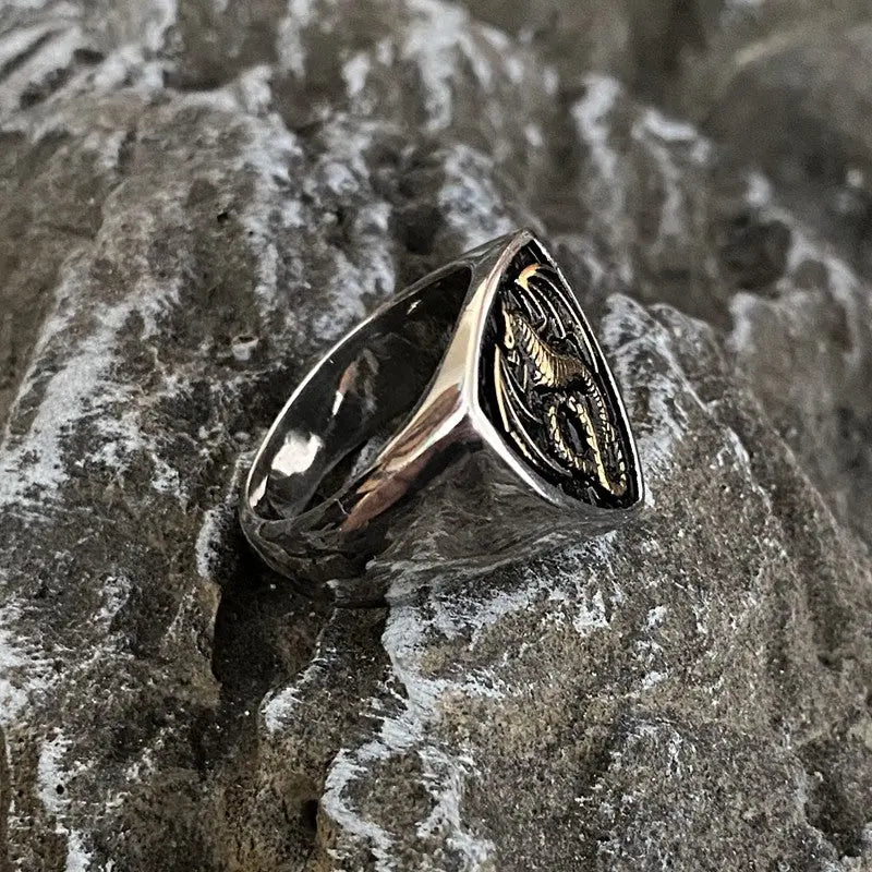 Dragon Shield Stainless Steel Ring