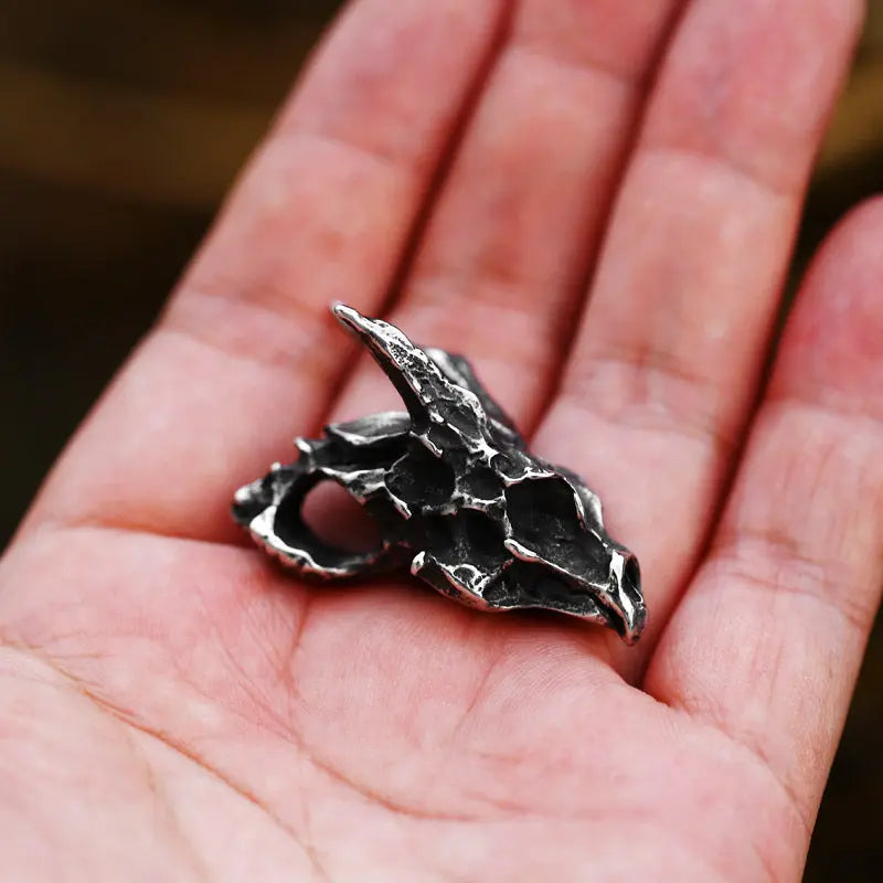 Dragon Skull Stainless Steel Pendant