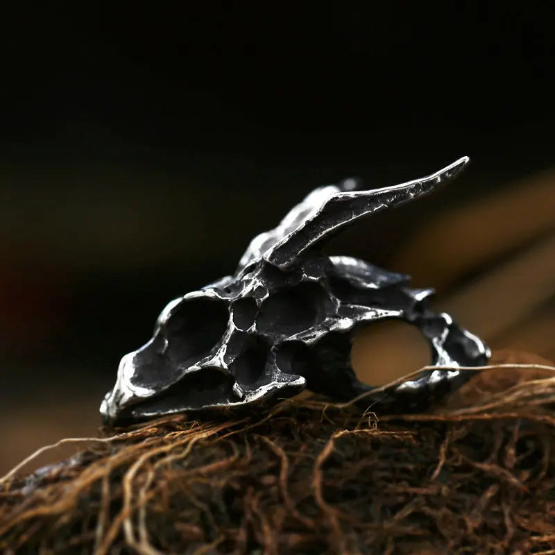 Dragon Skull Stainless Steel Pendant